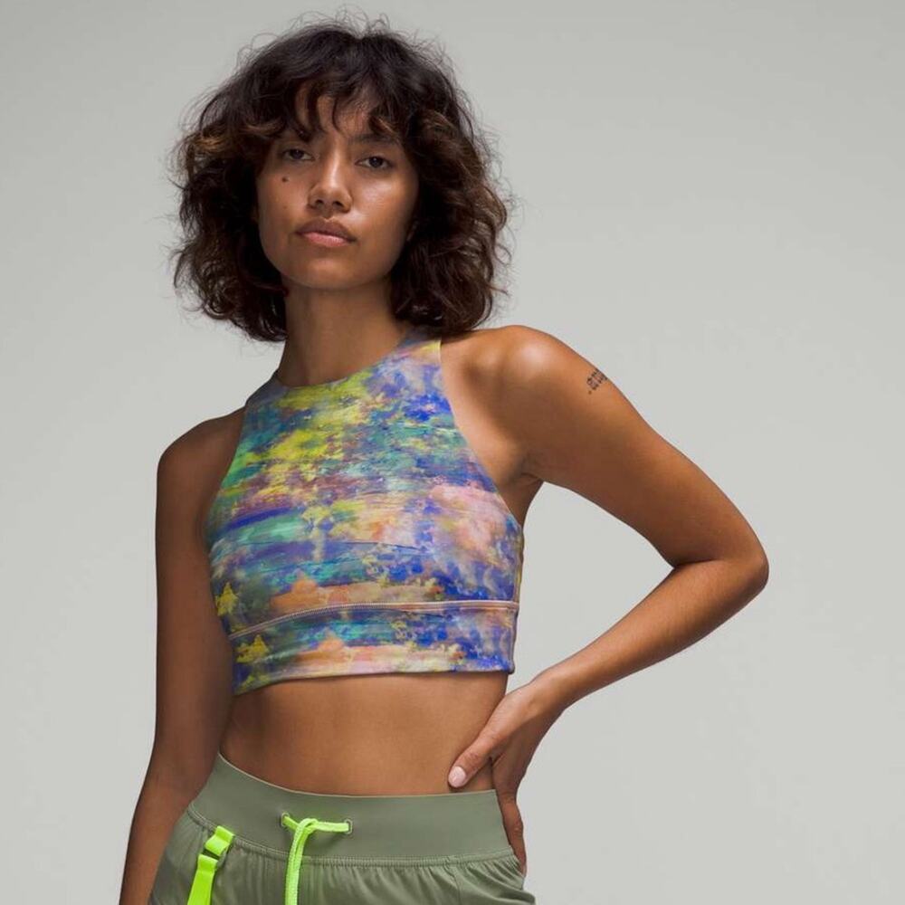lululemon athletica Multicolor High-Neck Crop Sports Bra
